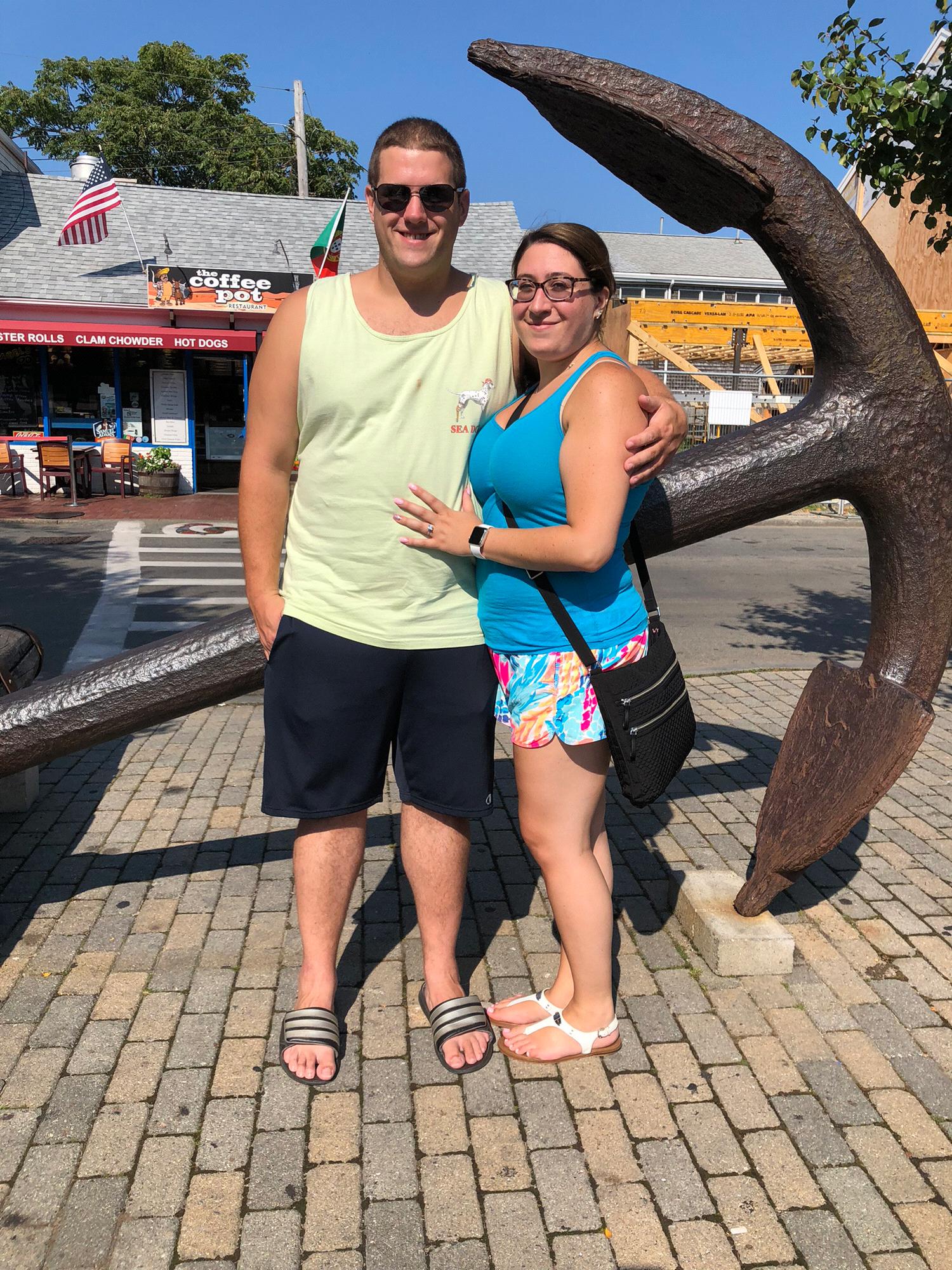 In front of the Anchor in Provincetown, MA