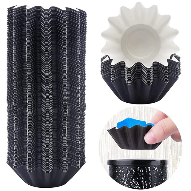 FANDOL Wax Melt Warmer Liners Reusable & Leakproof Candle Warmer Liners Wax Tray for Scented Wax,Electric Wax Warmers, Plug in Warmers, Candle Warmer,Wax Melter and Wax Burner(Black 100pcs)