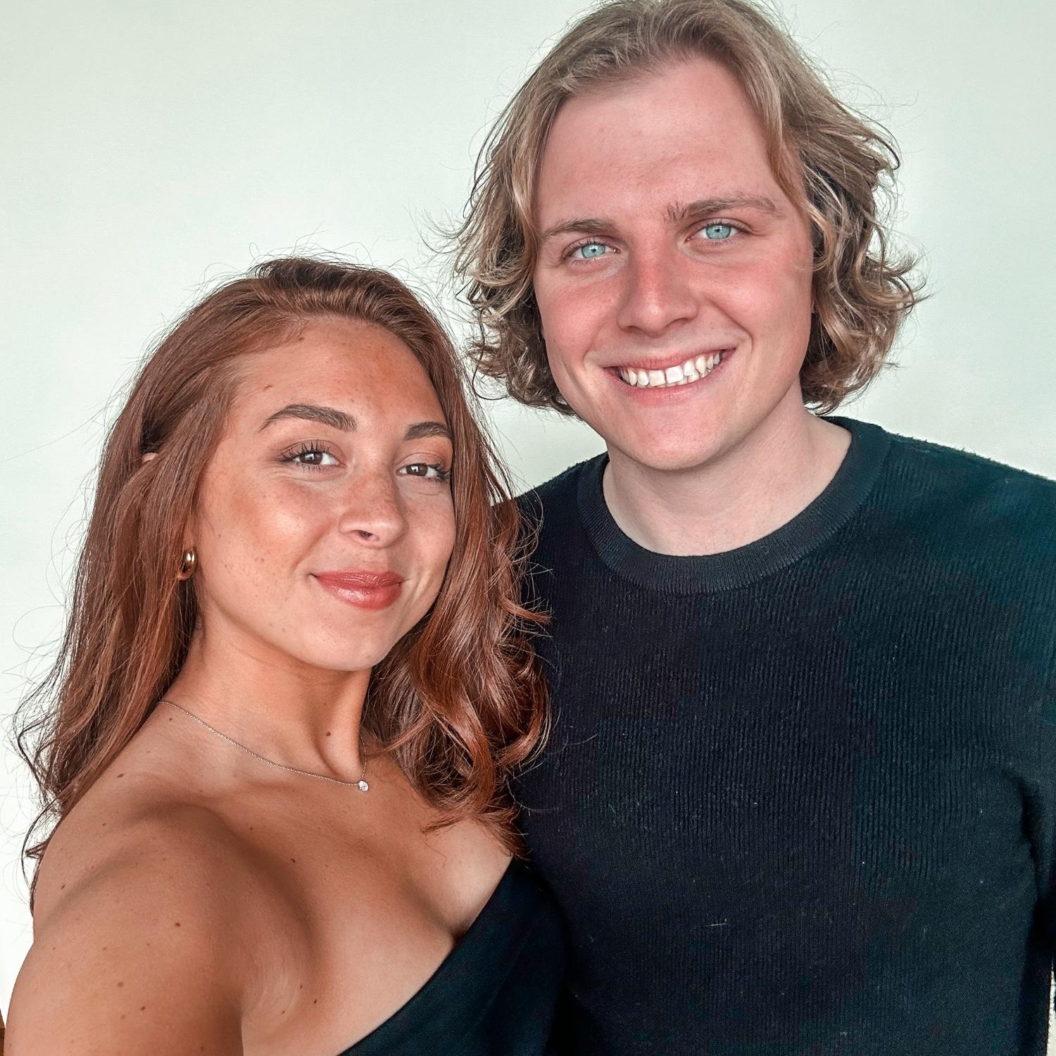 A quick selfie before our engagement photos 📸