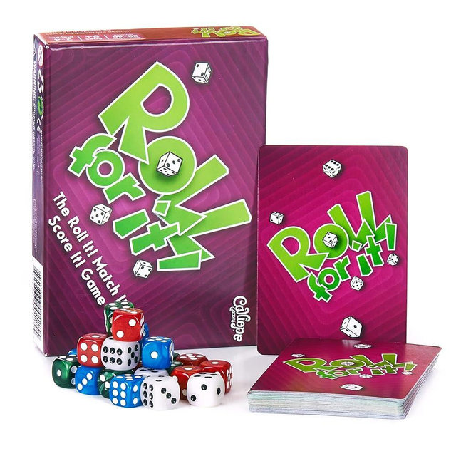 Calliope Roll for It! – Fast Dice Rolling Game of Luck & Strategy for 2–4 Players Ages 8+ | Quick Family Board Game Night Fun - Purple Edition