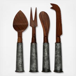 Galvanized Iron 4-Piece Cheese Tool Set