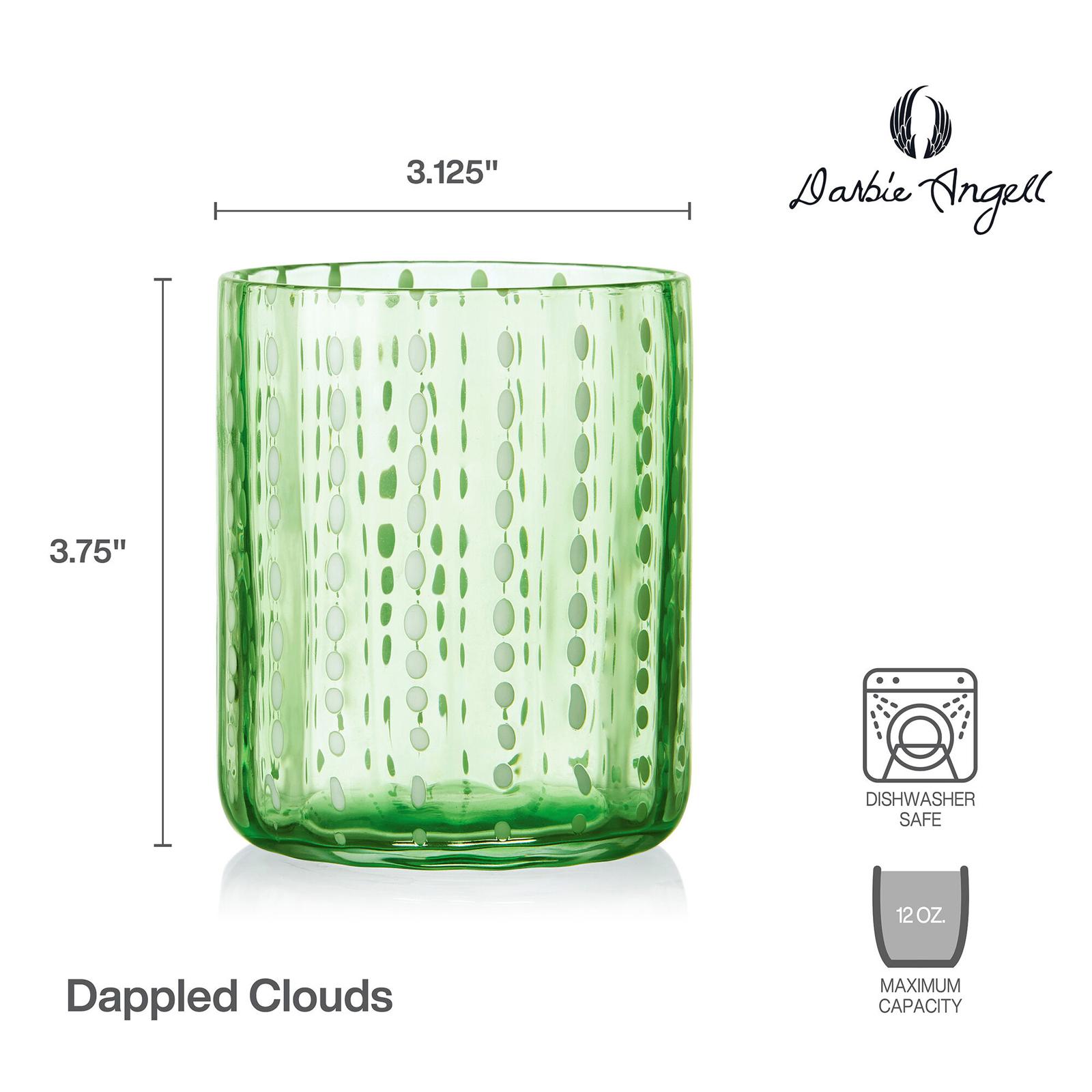 Dappled Clouds Double Old-Fashioned Glass - Thumbnail 4