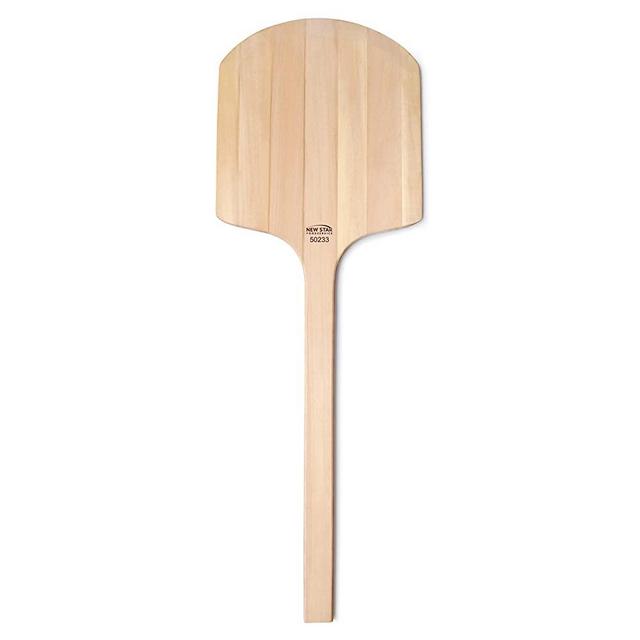 New Star Foodservice 50233 Restaurant-Grade Wooden Pizza Peel, 14" L x 12" W Plate, with 22" L Wooden Handle, 36" Overall Length