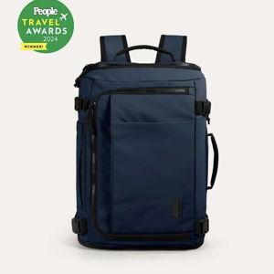Blast Quick Access 38L Navy Blue Carry On Travel Backpack