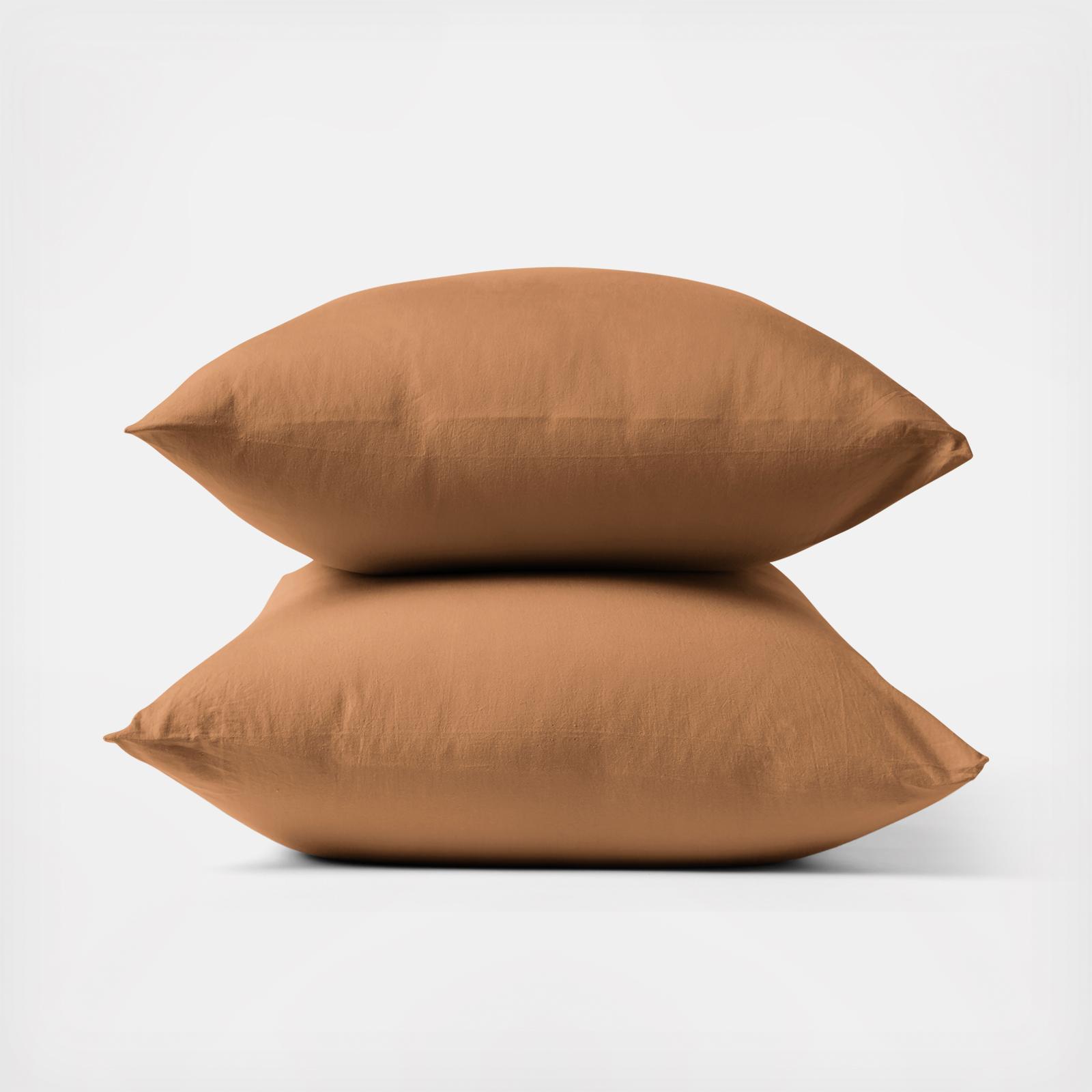 Coyuchi Organic Cotton Latex Throw Pillow Undyed