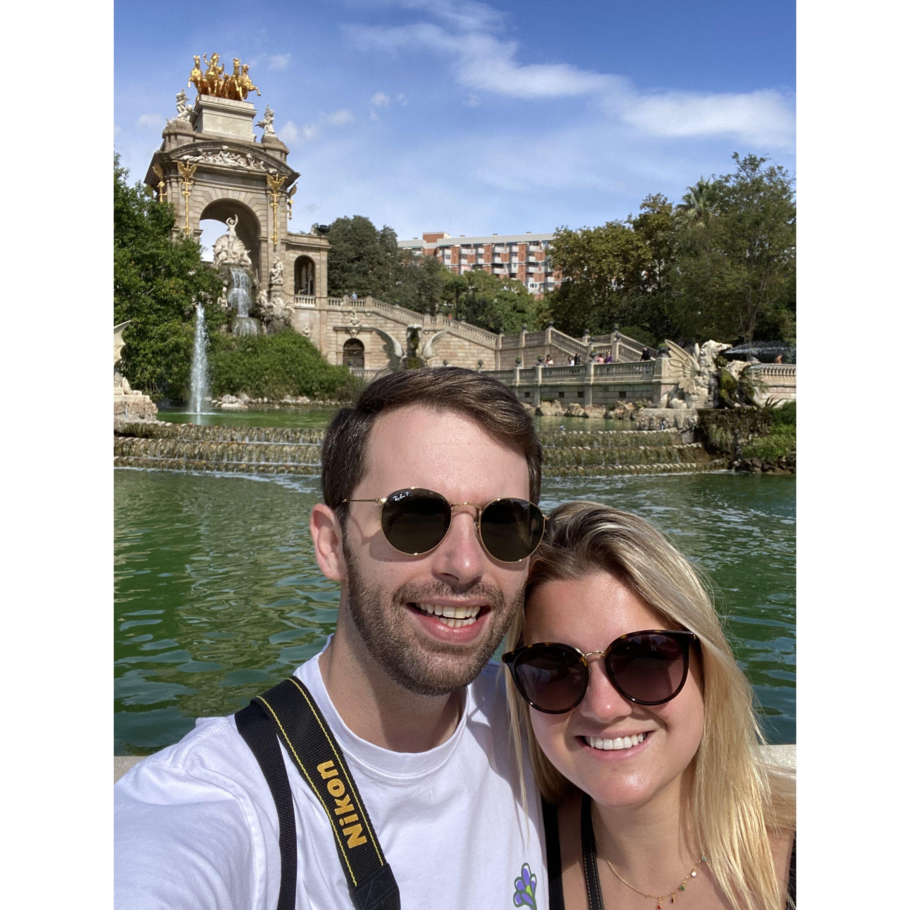 Right after I said, "I do!!!" in Barcelona, Spain