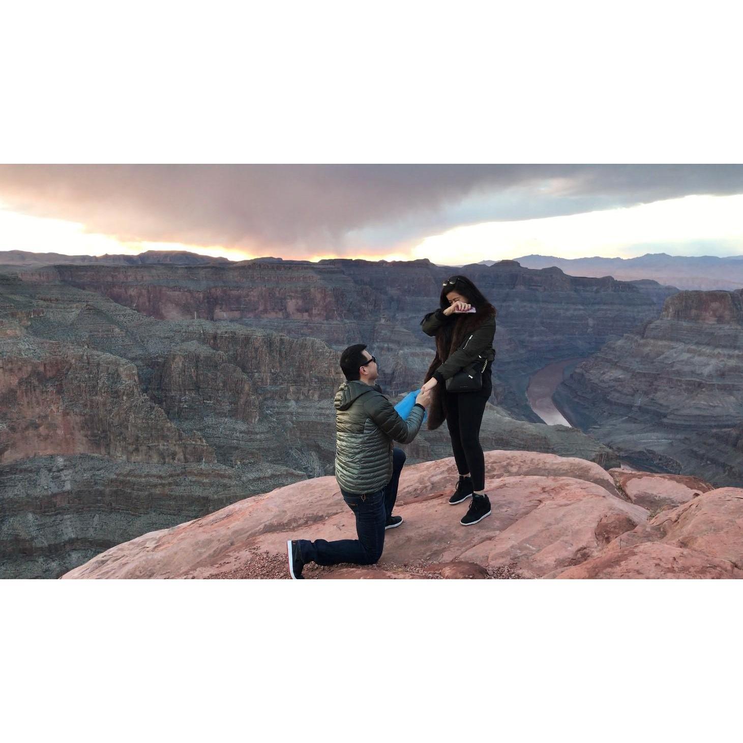 That time were tricked our friends to think we got engaged...needless to say it took some convincing when it actually happened!!