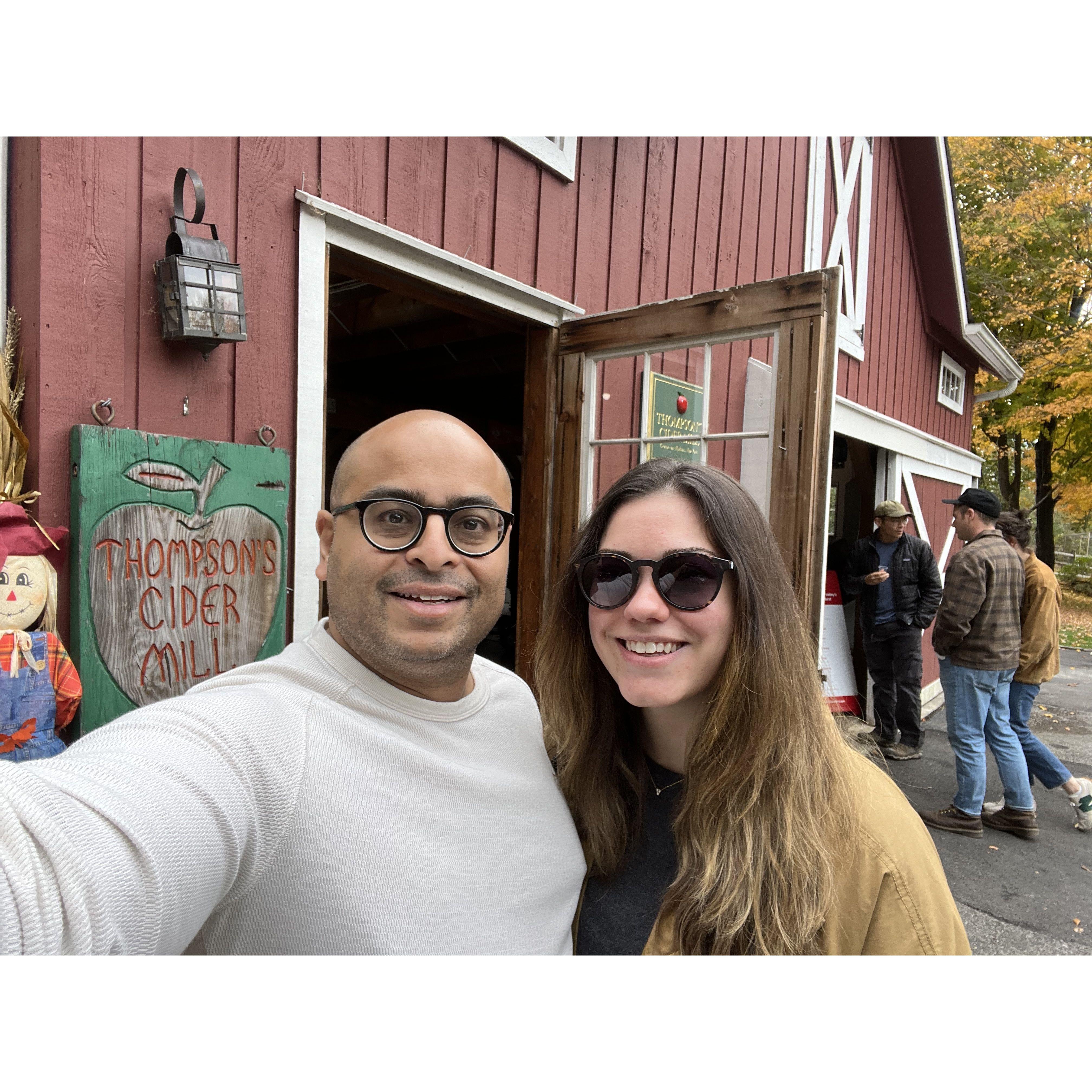 Cidery tour in upstate NY, October 2022