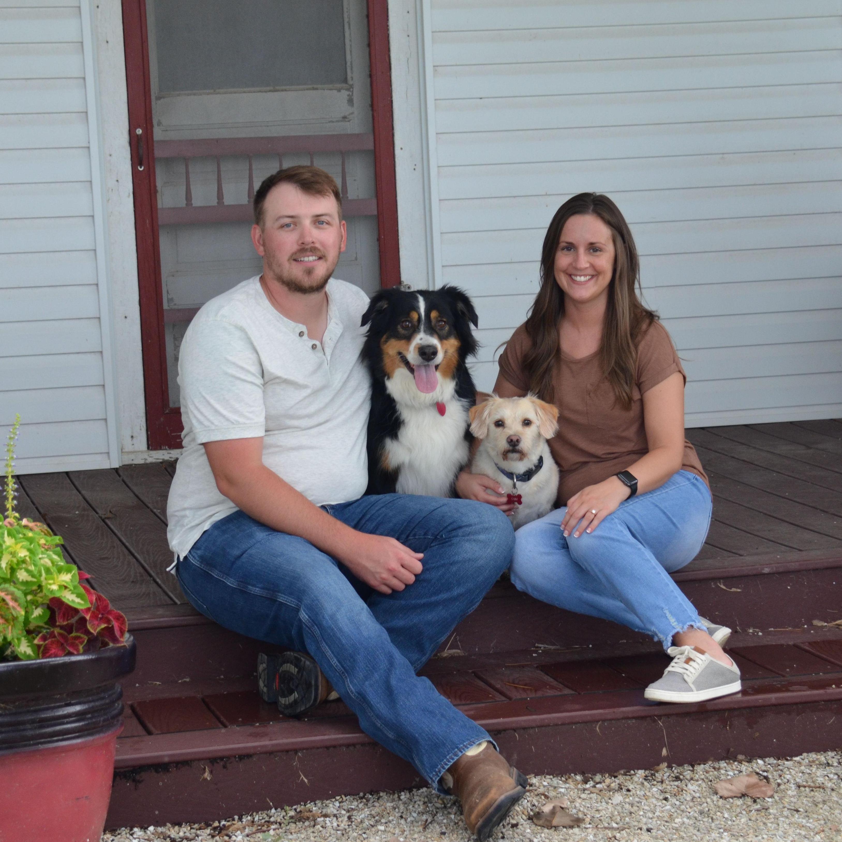 Family Photo, Duke and Sam July 2025