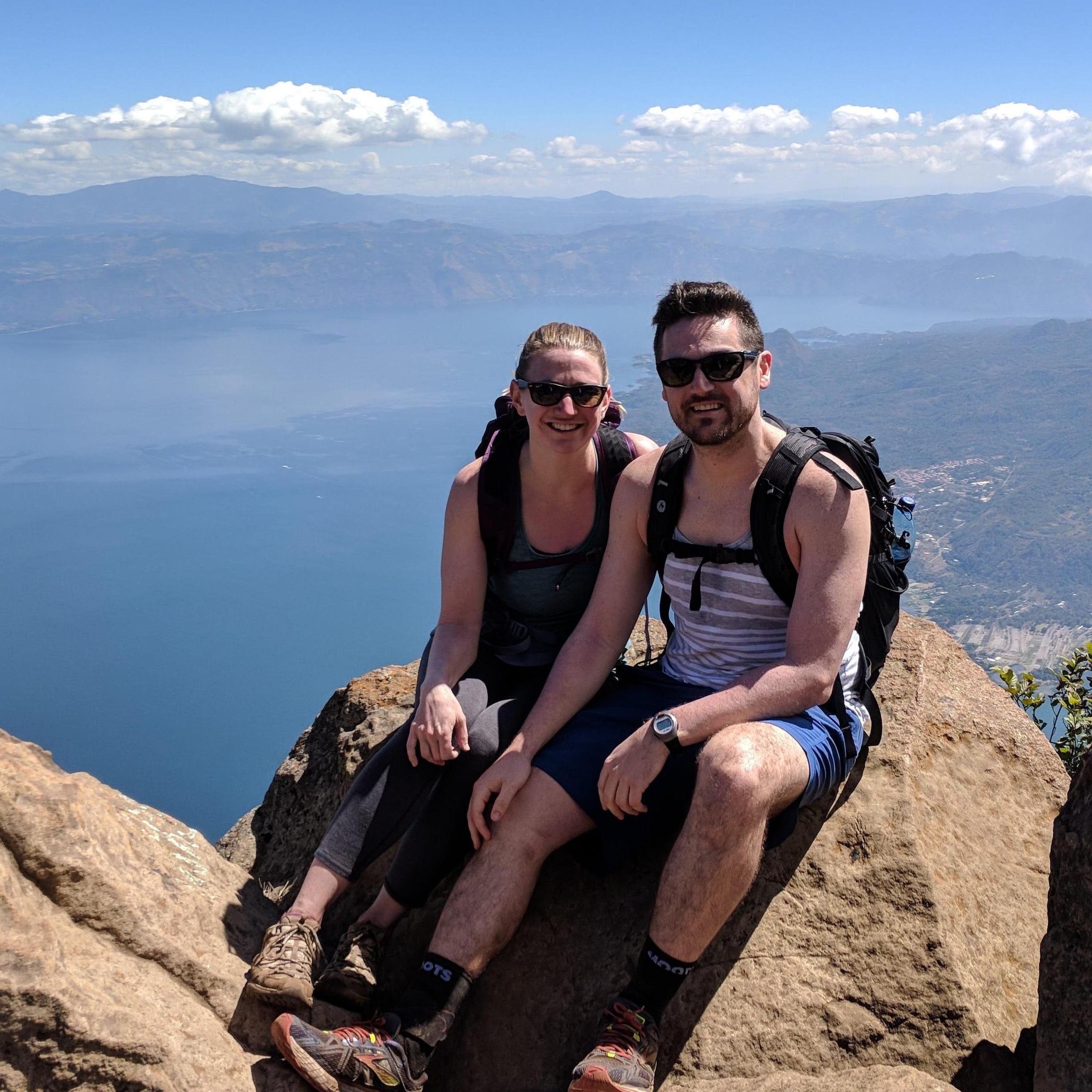 On top of San Pedro volcano in Guatemala