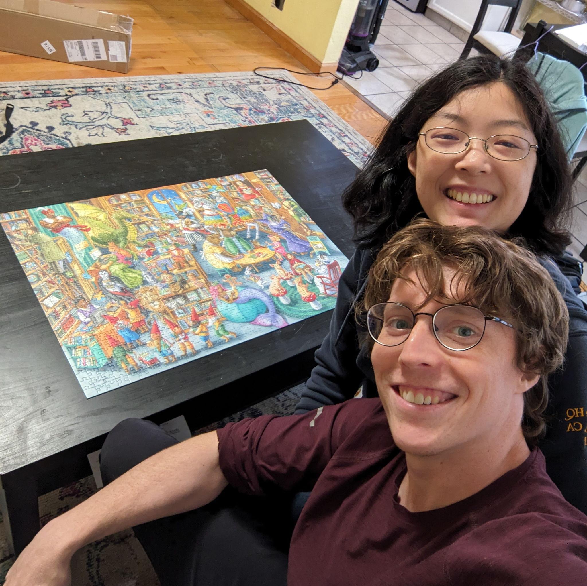 The first puzzle we finished in our new house!