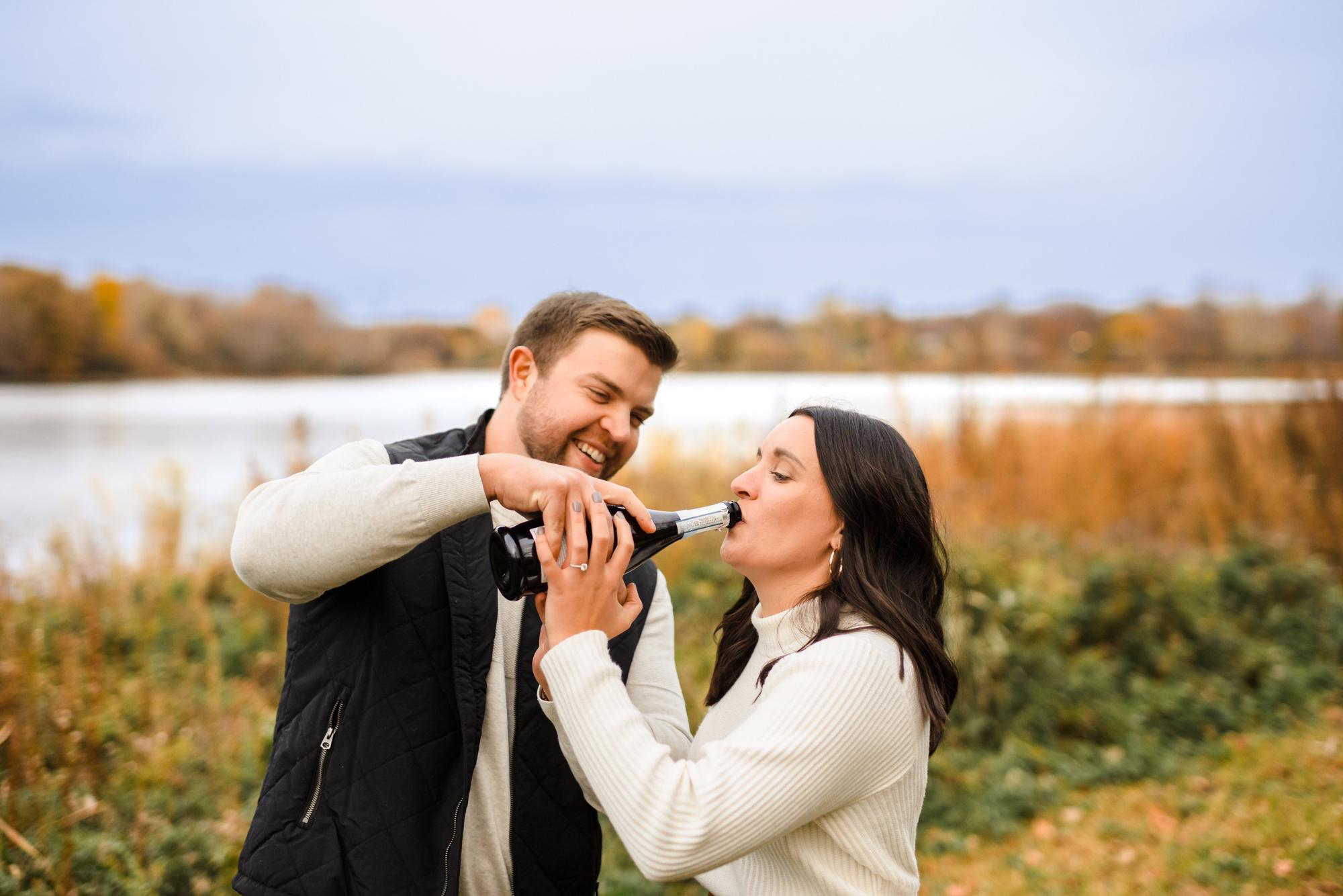 Engagement pictures where our first date was - Lake of the Isles (📸@studiotwelve52)