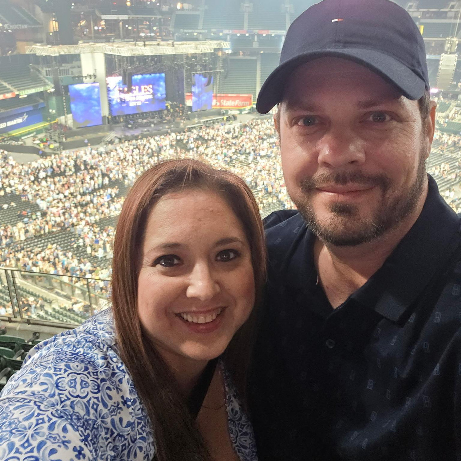 Our first Eagles concert, but technically our second concert together.