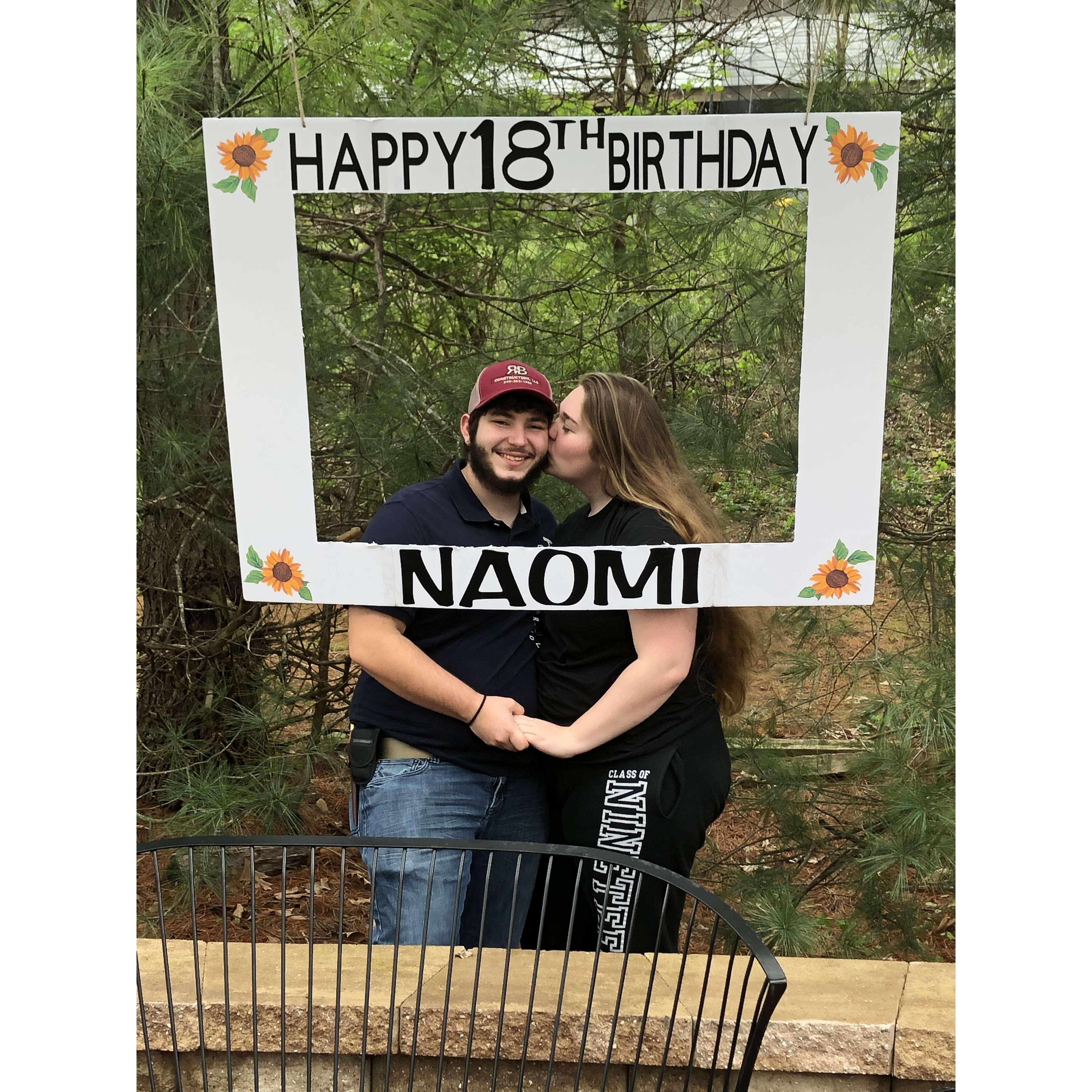 My 18th birthday in 2019