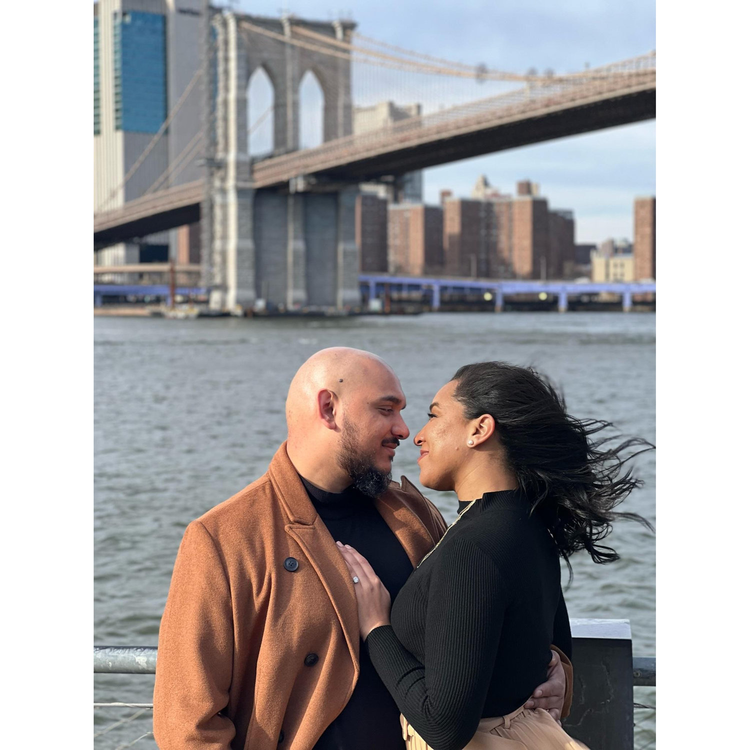 The exact spot of our first date in Dumbo Brooklyn
