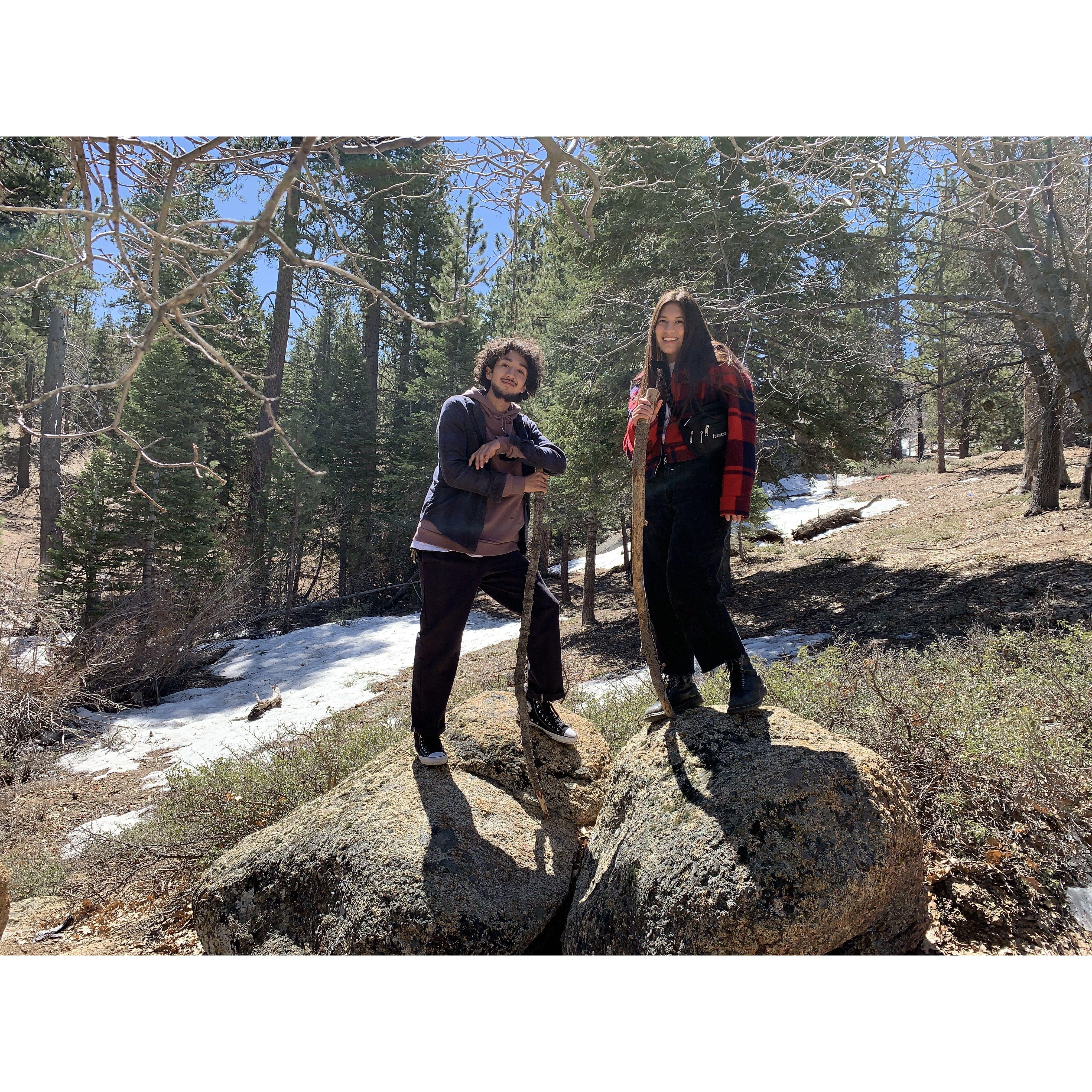 Our first Big Bear trip together.