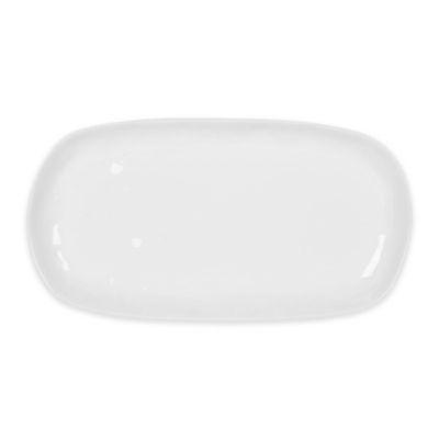 Everyday White® by Fitz and Floyd® Organic-Shaped Oblong Platter in White