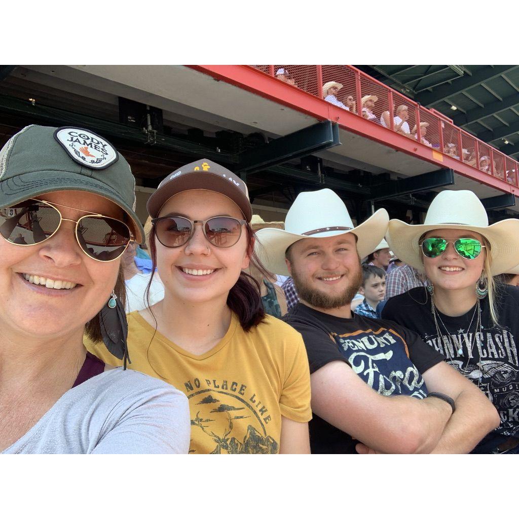 Taking Anna's mom (Kristina) to her first rodeo!! We went to Cheyenne Frontier Days and saw the PBR!