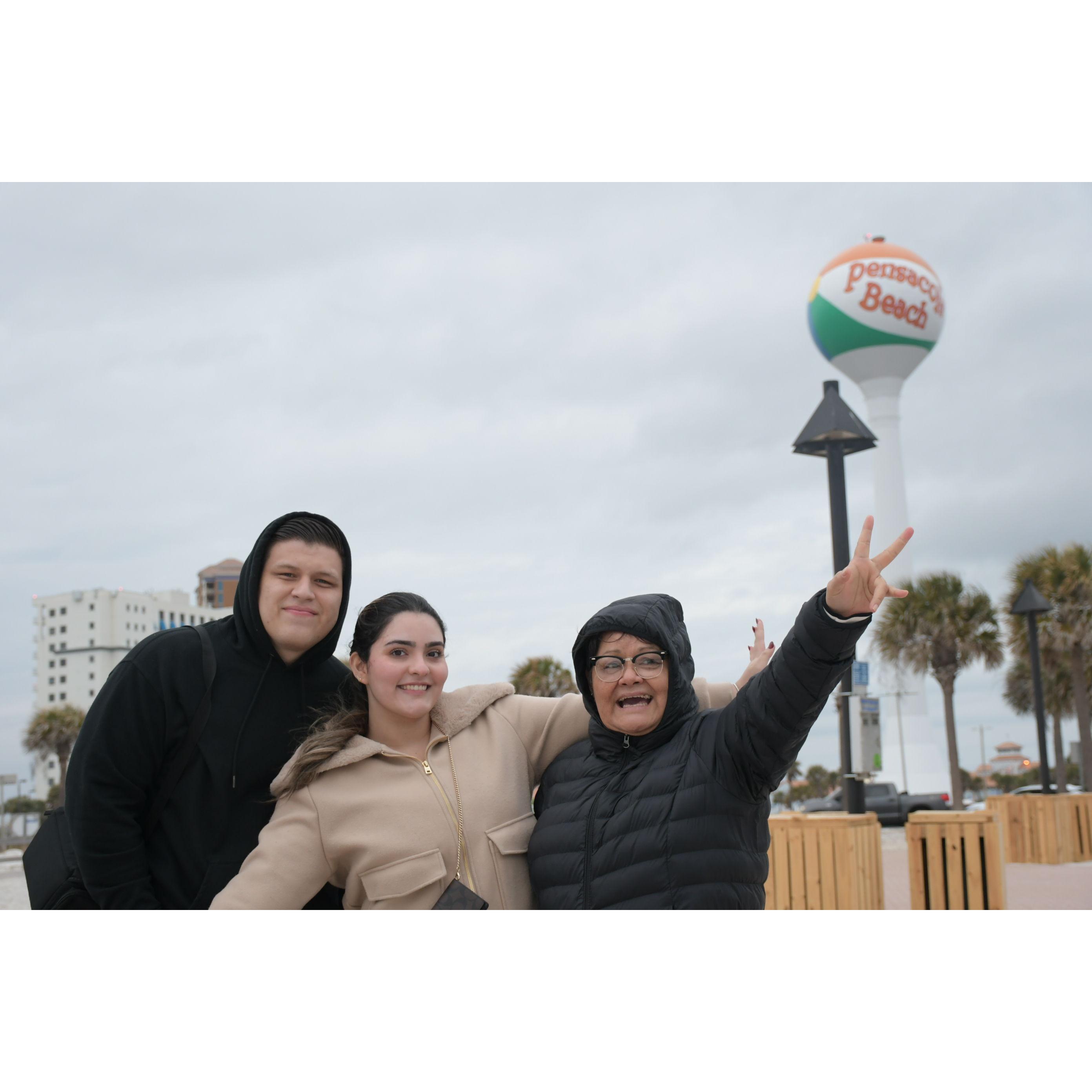 con tía Ileana en pensacola