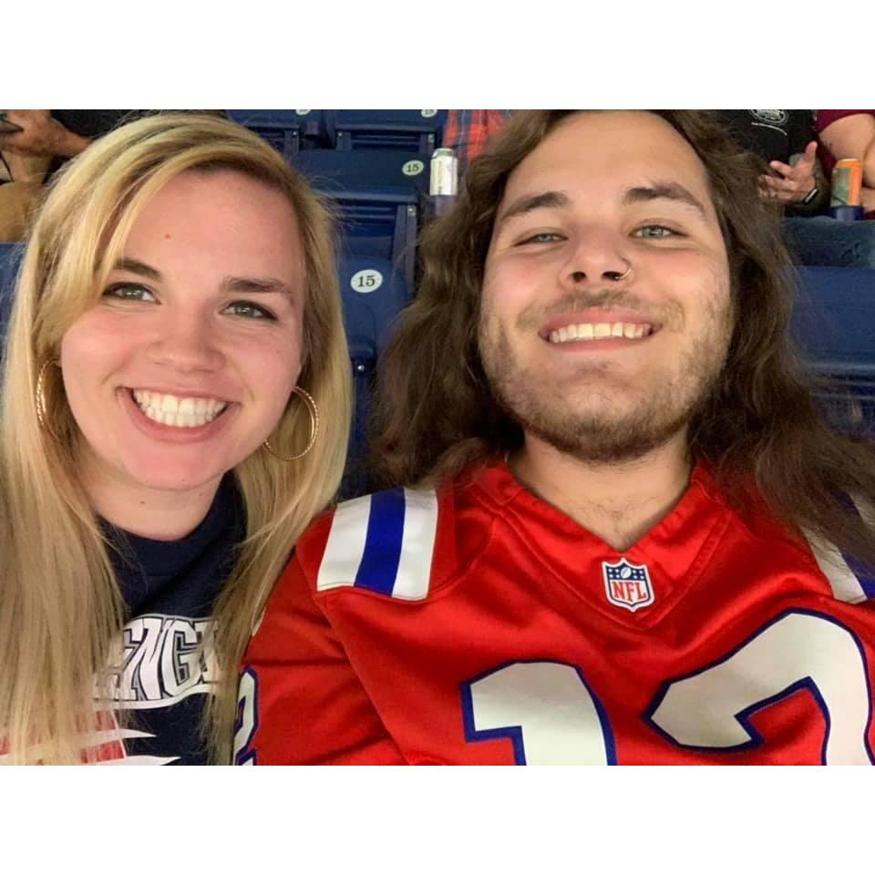 Got my Patriots fan some pre-season tickets!