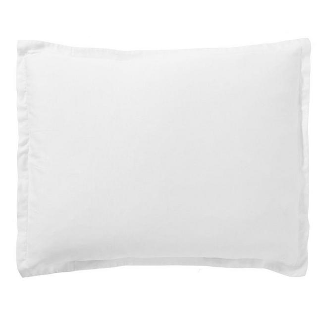 Washed Sateen Sham, Standard, White