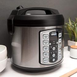 Aroma Non Stick Rice Cooker Digital Electric Aroma Automatic 20 Cup Steamer Slow Cook