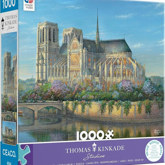 Ceaco - Thomas Kinkade - Notre Dame - 1000 Piece Jigsaw Puzzle