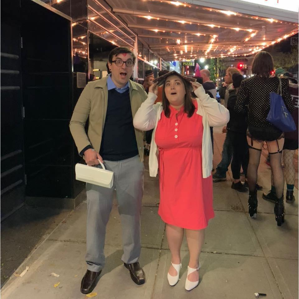 Dressed up to see Rocky Horror Picture Show Live at the Fargo Theater 2019