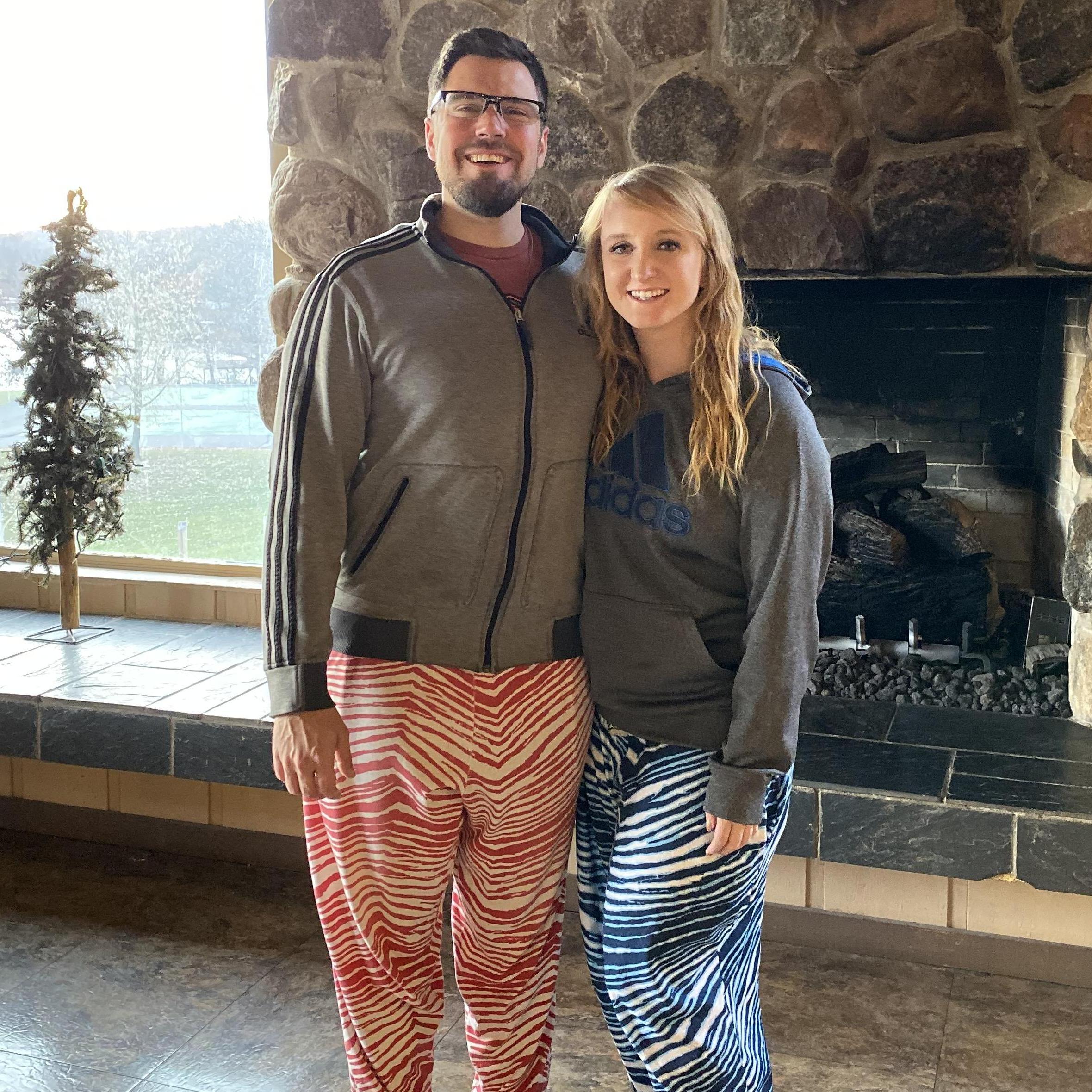 Matching zubaz for Reimer Thanksgiving!
