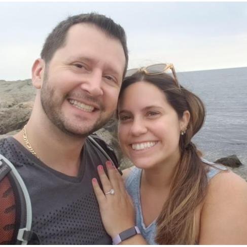1st selfie as an engaged couple.