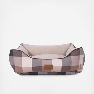 Block Plaid Kuddler Dog Bed