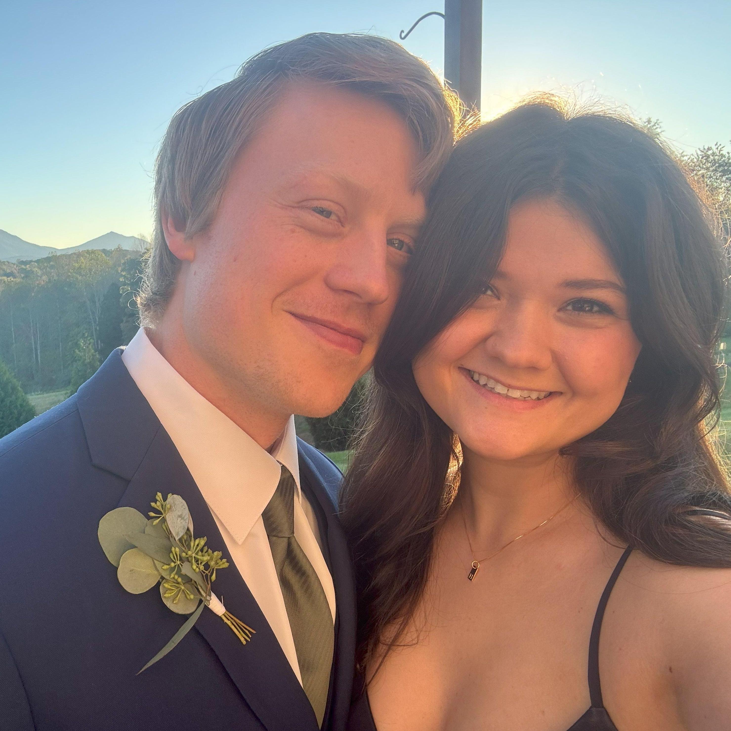 Sydney and Zach's Wedding! The pressure was on. Nathan had already bought the ring at this point.