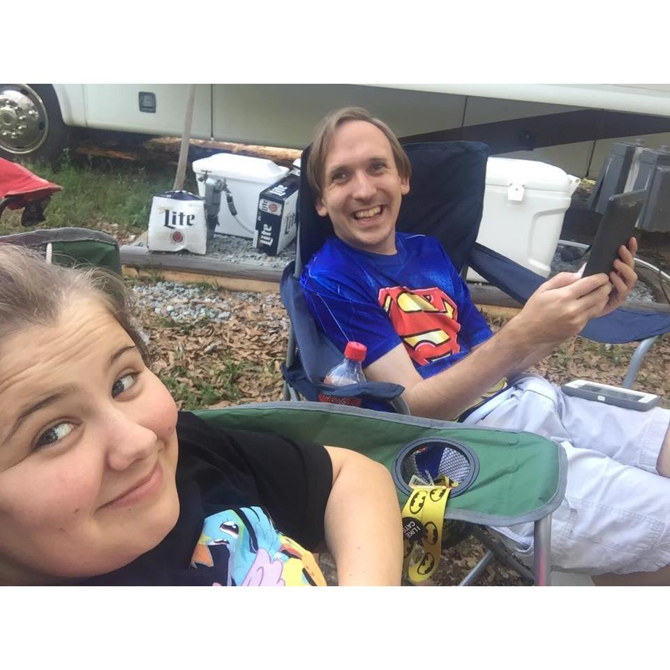 Sean's first camping trip