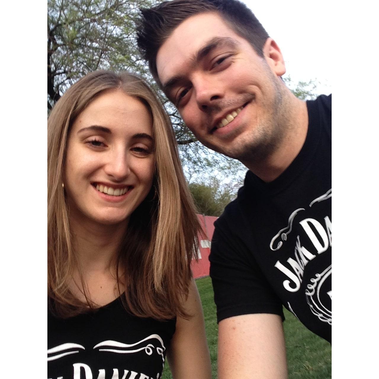 Tim McGraw concert. What can we say, we are both fans of Jack Daniels!