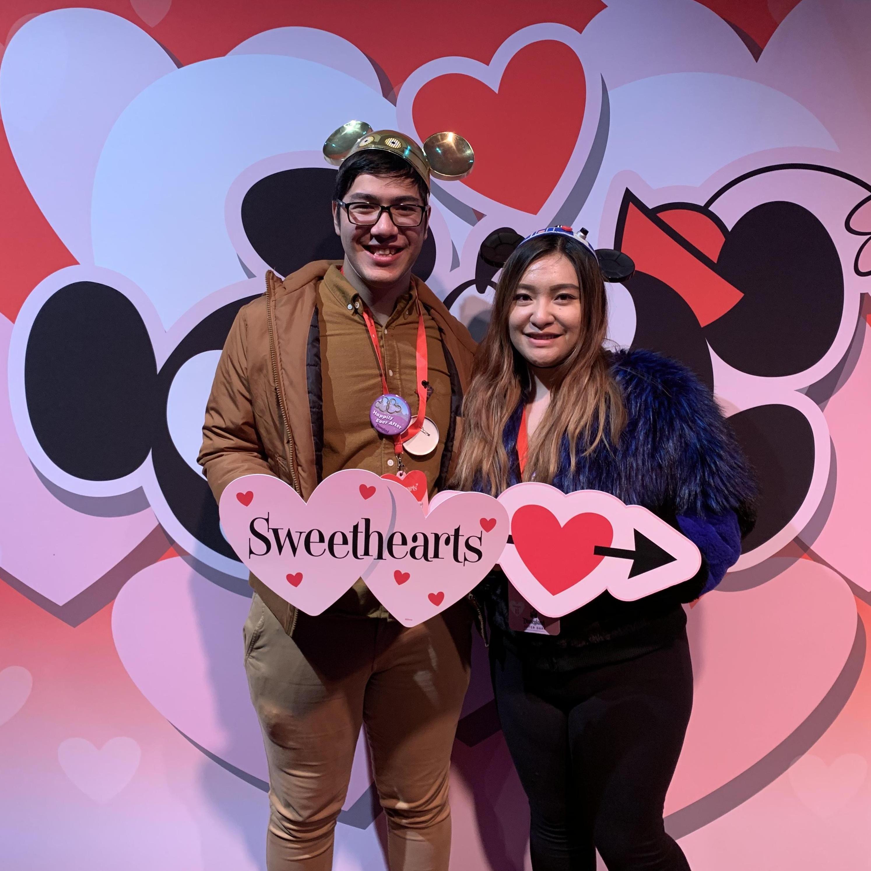 Sweethearts Night at Disneyland right before lockdown!