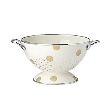 kate spade new york All in Good Taste Deco Dot Colander Strainer by Lenox