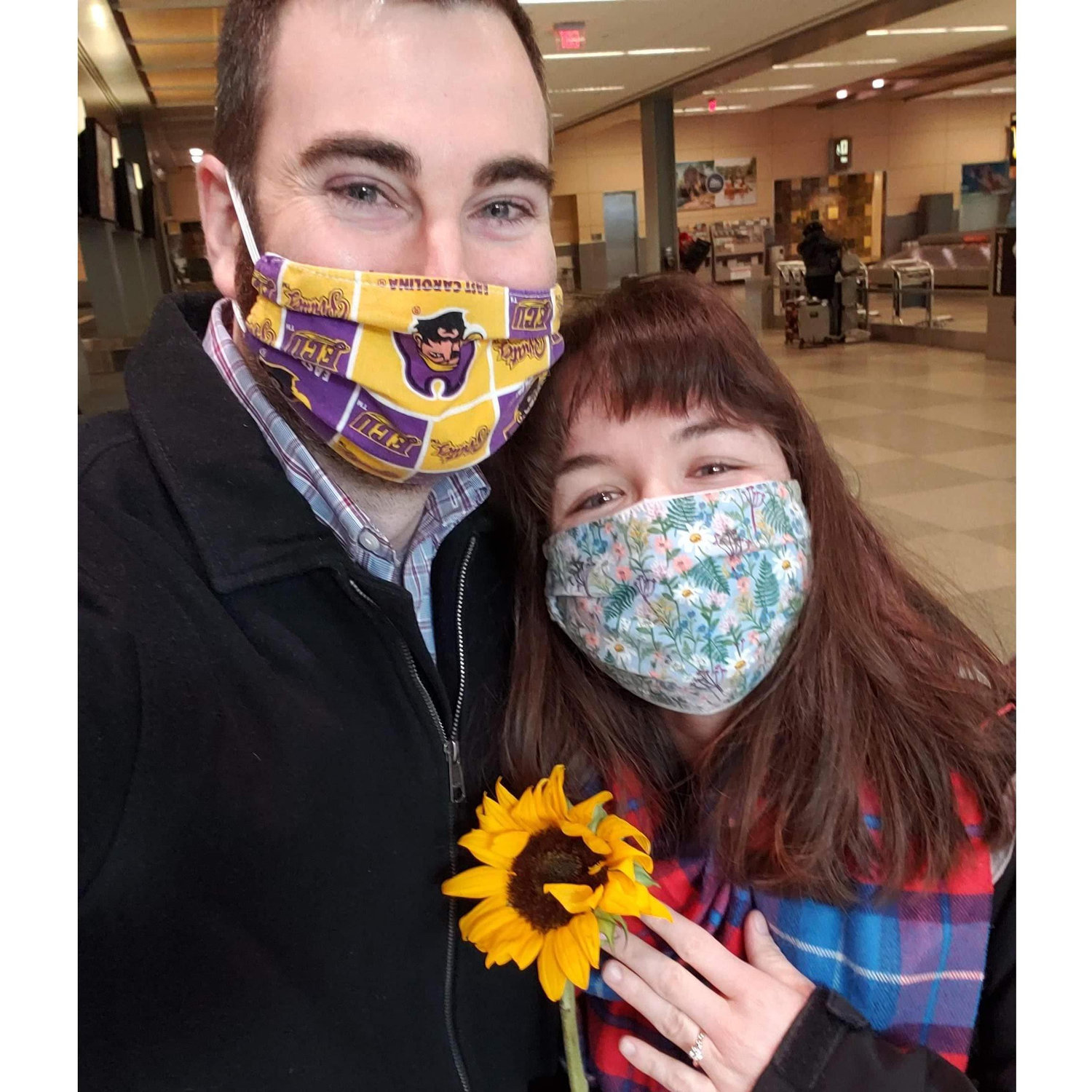 Engaged! At the Raleigh-Durham Airport December 2020