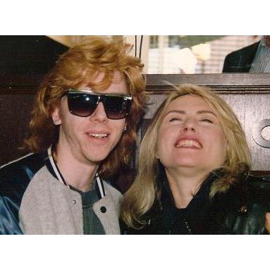 Greg in his WRIF radio days escorting Debbie Harry of Blondie, 1988.