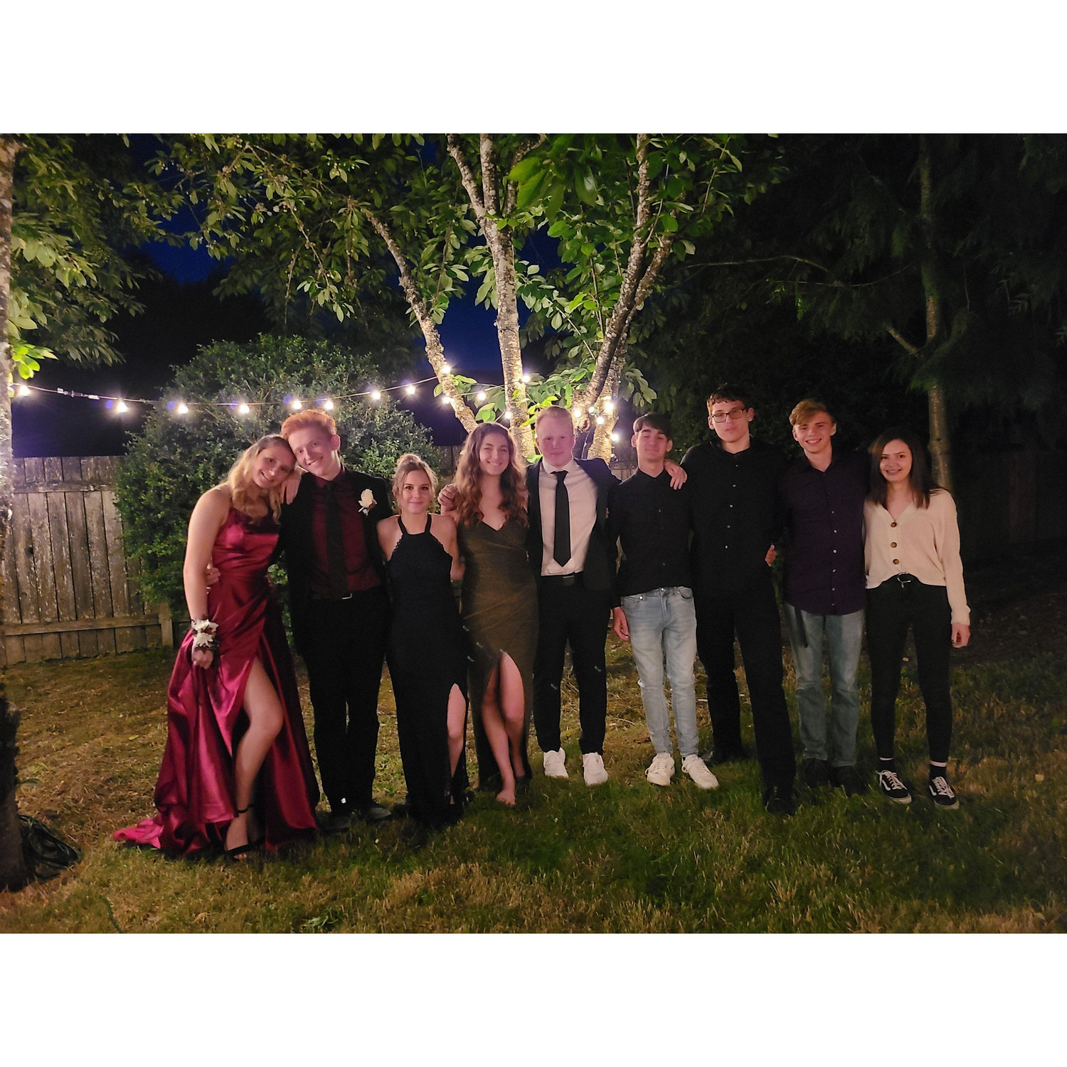 Our homemade prom after our senior year one was canceled!