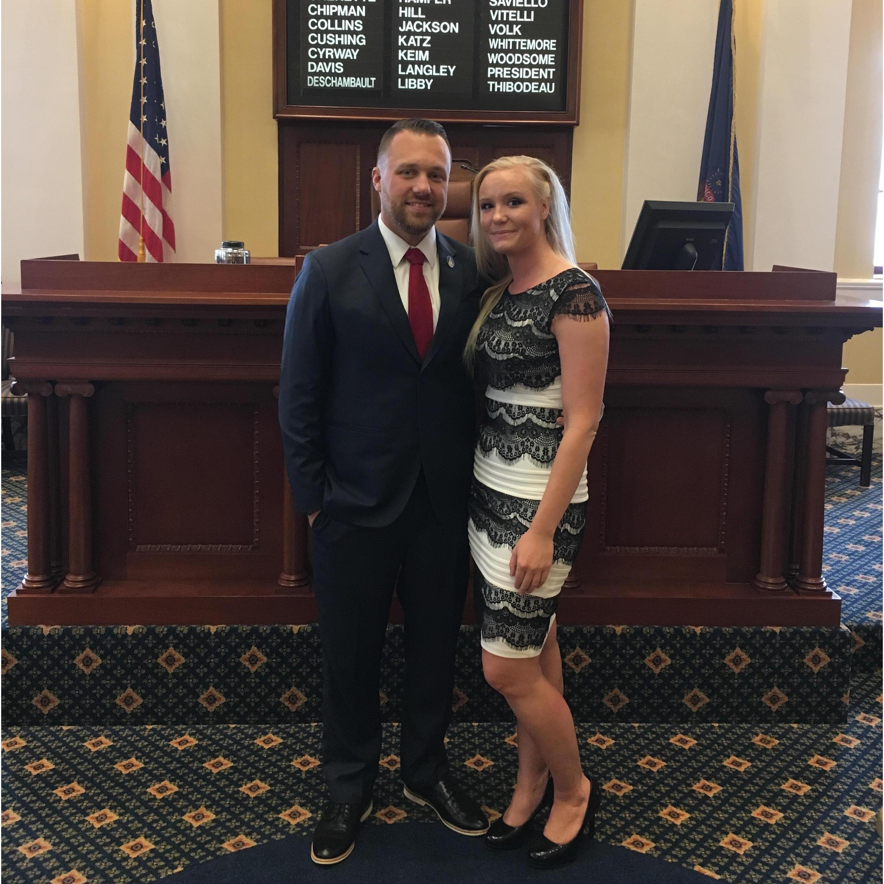 The State Senate in Augusta, Maine on Inauguration Day 2016