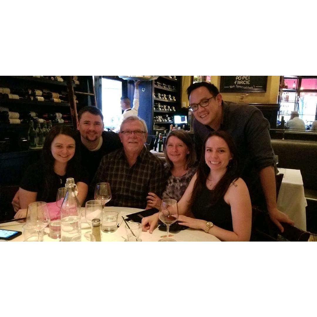 Love celebrating our birthdays together. 2018 with Christine's family.