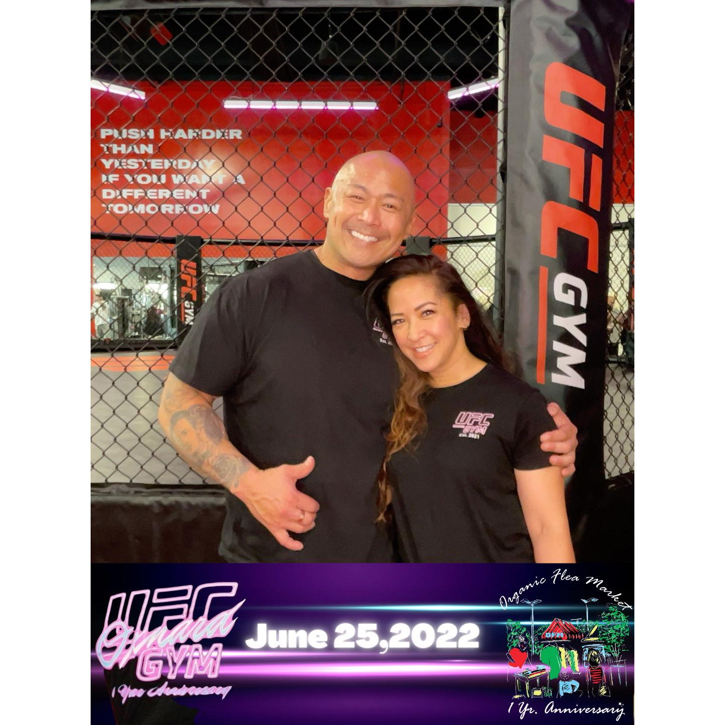 At UFC Gym Oxnard 1 year Anniversary