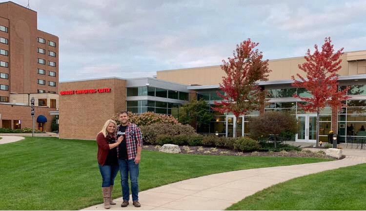 This is where our reception will be: Oshkosh Convention Center.
