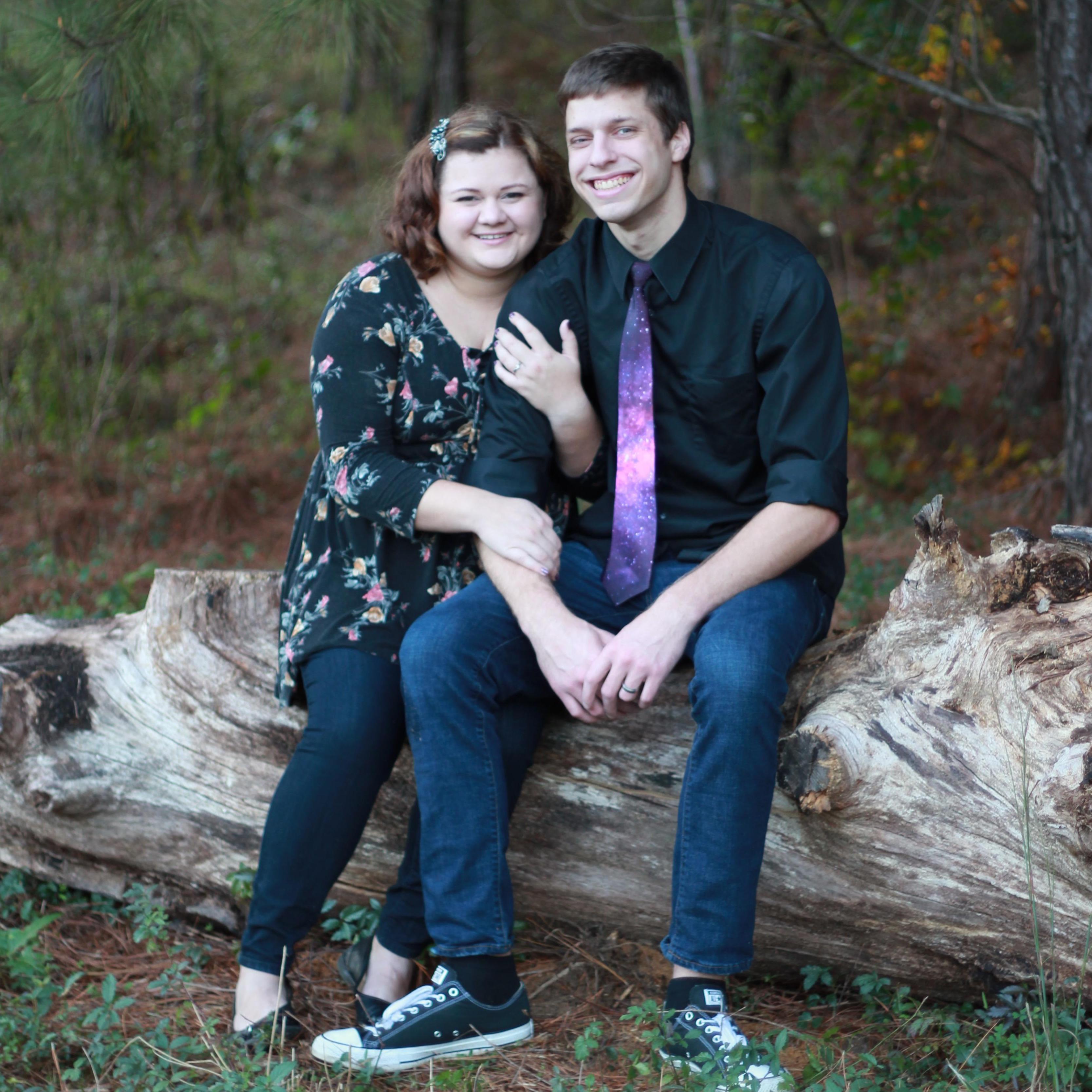 This was taken when JT's sister, Rebekah, took our awesome engagement photos.