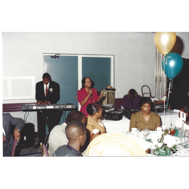 Gospel award winner, Denise Tishcenor, and James "Jade" Goggins - singing "Here With You"