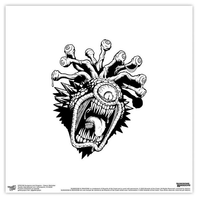Trends International Gallery Pops Dungeons & Dragons - Classic Beholder Wall Art, Unframed Version, 12" x 12"