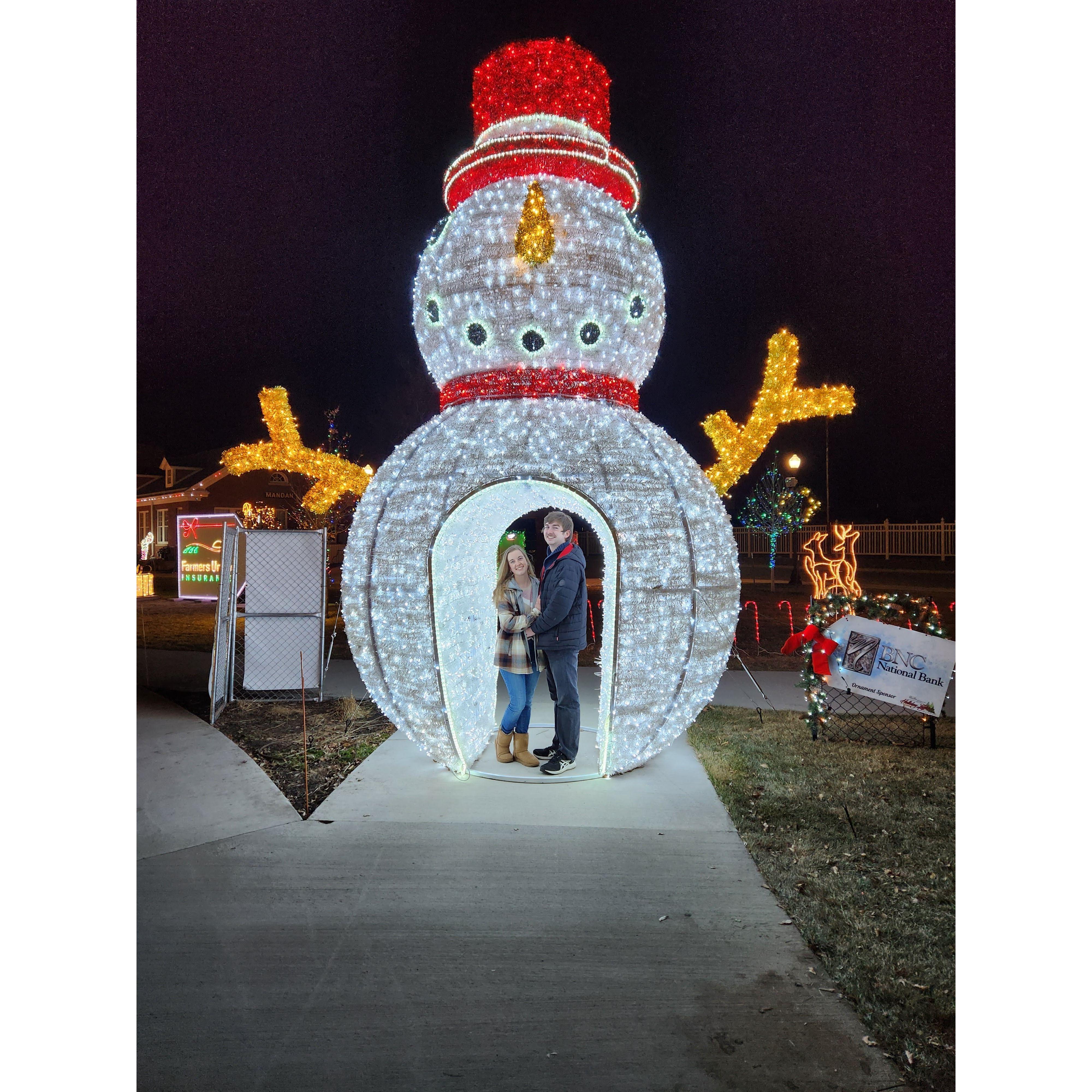 Visiting the Mandan Lights (3 years in a row now!)
