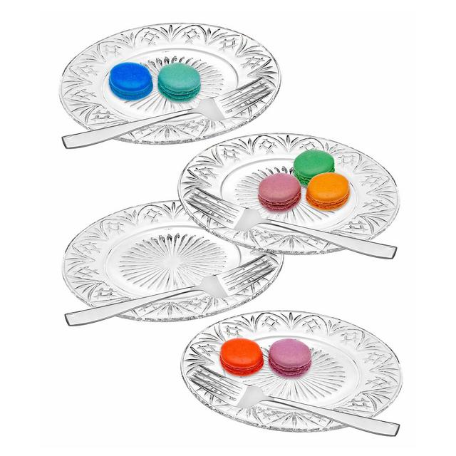 Godinger Dublin 4-Pc. Cocktail Plate Set