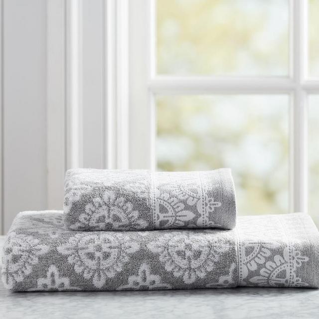Alva Jacquard Hand Towel, Gray