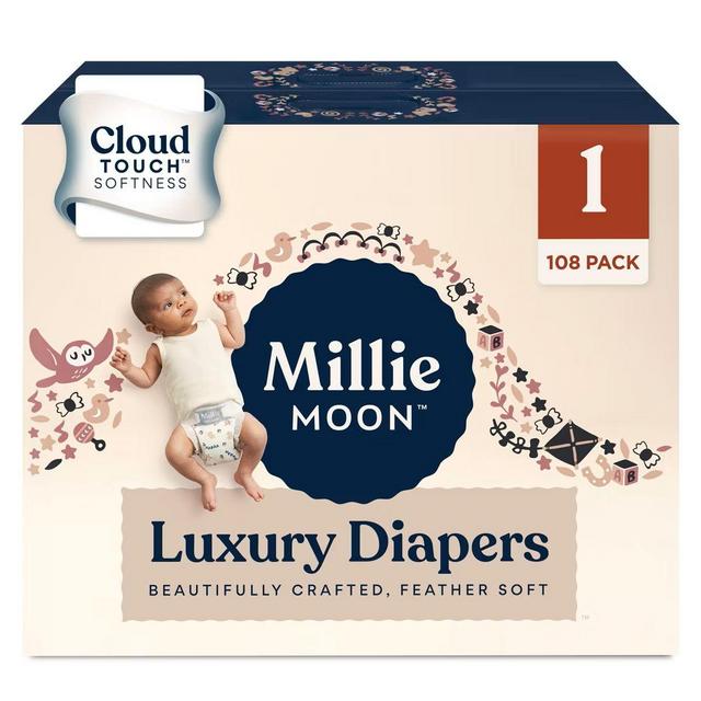 Millie Moon Luxury Diapers Size 1 - 108 Count
